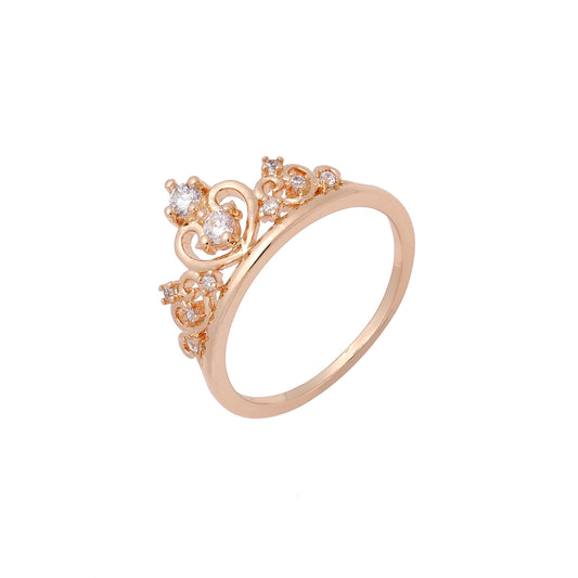 Кольца Heart из 14-каратного золота, розового золота Crown