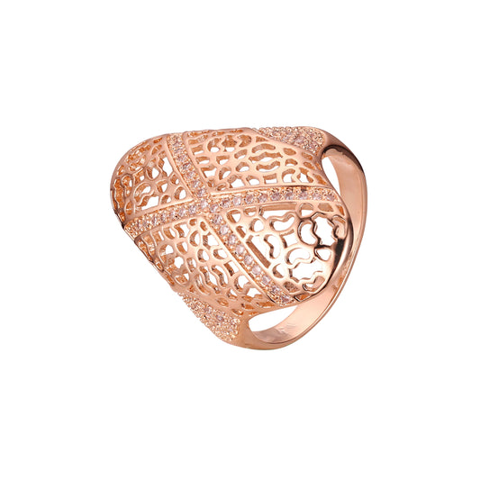 Anillos en Oro de 14K, baño de Oro Rosa colores