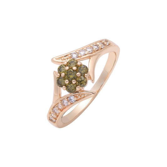 Anillos de racimo de oro rosa