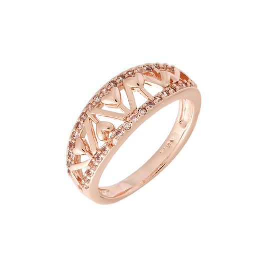 Rose Gold love rings
