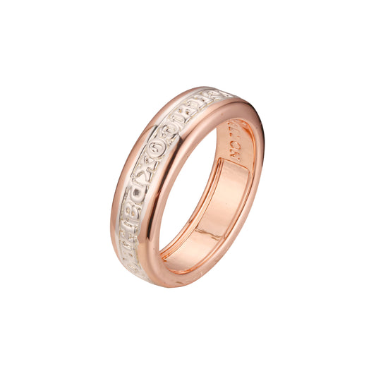 Rose Gold two tone save and save rings