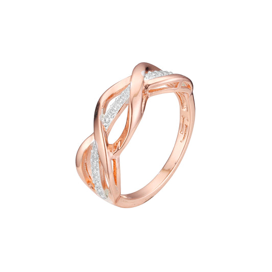 Rose Gold two tone rings