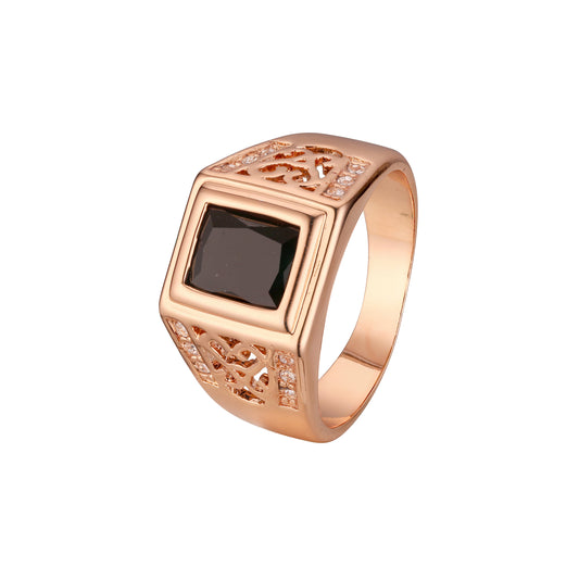 <p>Ros¨¦goldringe mit Stein</p>