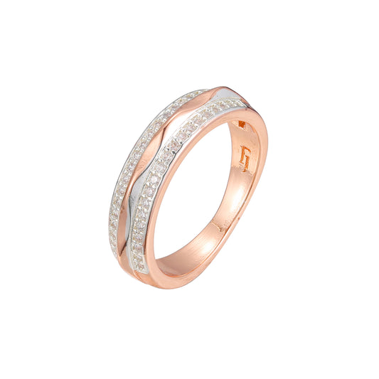 Rose Gold two tone rings