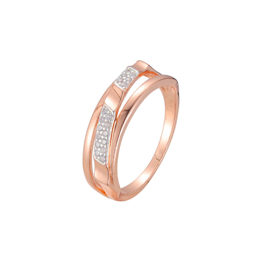 Rose Gold two tone rings