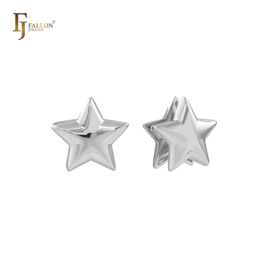 Brincos Huggie em Ouro 14K