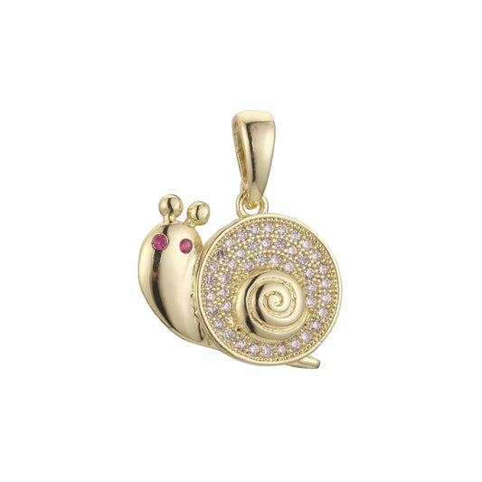 Colgante caracol oro 14K