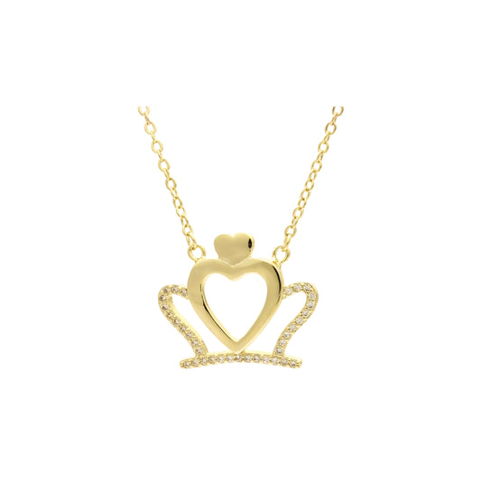 Collares corona enchapados en Oro 14K, Oro Rosa