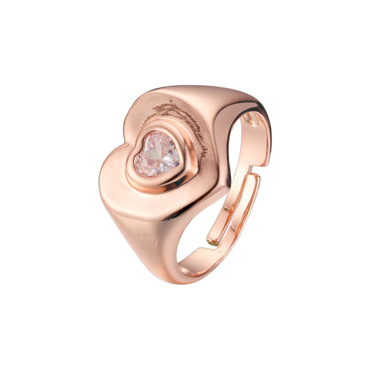 Открытые кольца из Жёлтое золото 585 пробы с покрытием из Красное золото 585 пробы