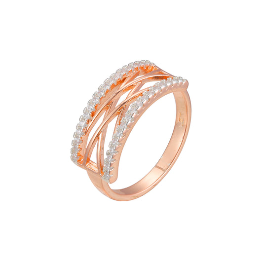 Rose Gold two tone rings