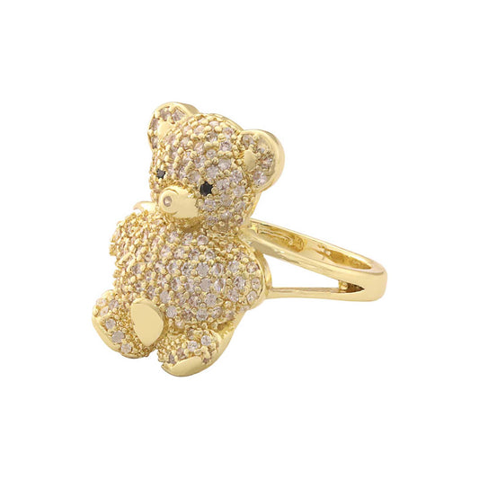 Anillos de racimo chapados en oro de 14K