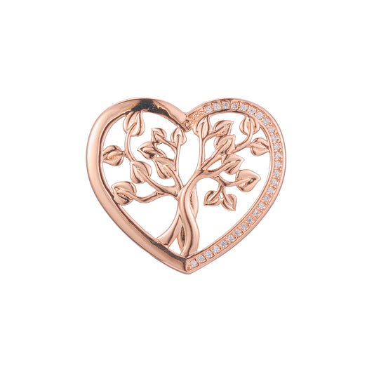 Подвеска из двухцветного Красное золото 585 пробы с покрытием из Жёлтое золото 585 пробы