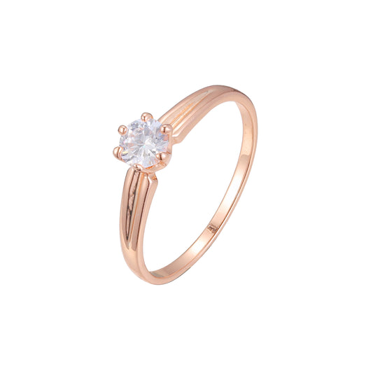 Кольца-солитеры из Красное золото 585 пробы