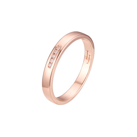 Rose Gold wedding band rings