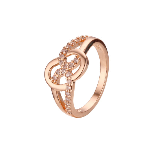 Кольца из брусчатки из Жёлтое золото 585 пробы с покрытием из Красное золото 585 пробы