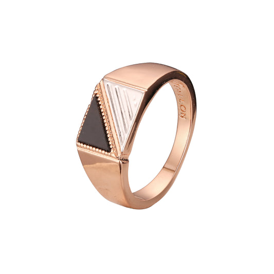 Двухцветные мужские кольца из Красное золото 585 пробы