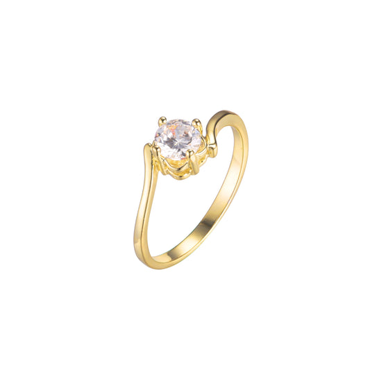 18K ゴールド、14K ゴールドメッキカラーのリング