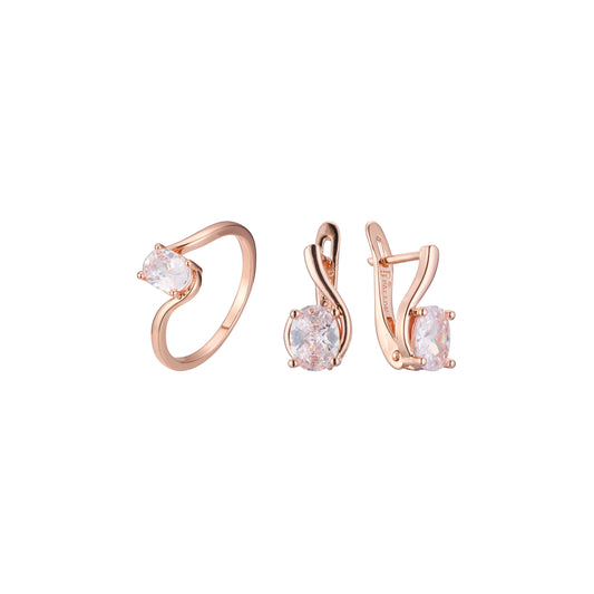 Conjunto de paciência Rose Gold de simplicidade
