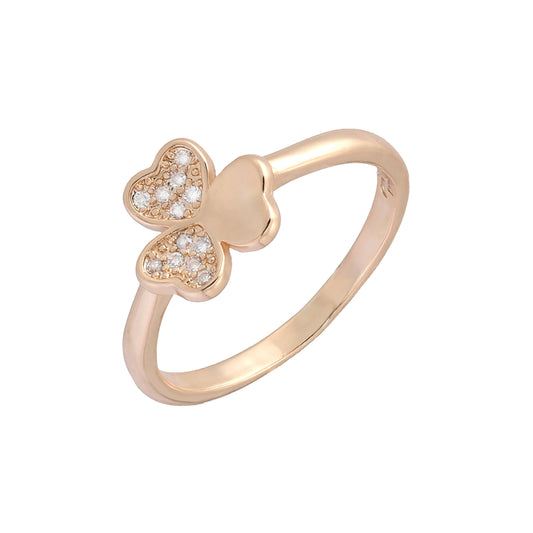 Кольца с клевером из Красное золото 585 пробы