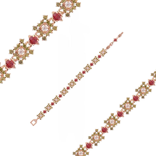 Pulseras chapadas en Oro Rosa, Oro 14k