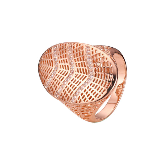 Anillos en Oro de 14K, baño de Oro Rosa colores