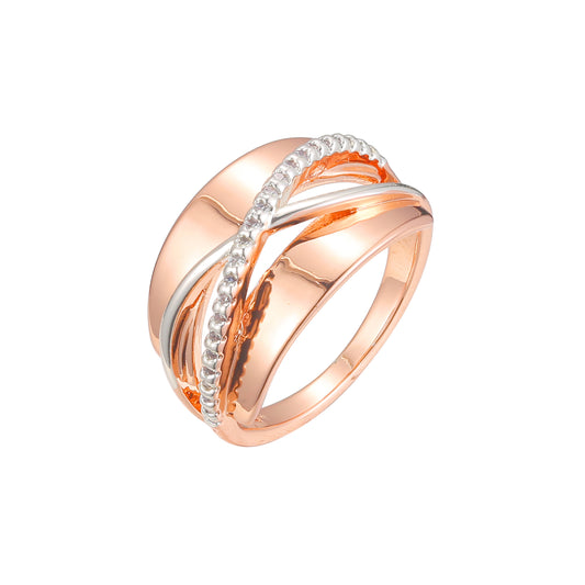 Rose Gold two tone rings