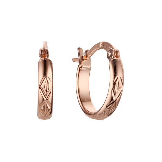Aro en Oro de 14K, baño de Oro Rosa colores