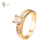 Stapelbare Ringe aus 18-kar?tigem Gold, Wei?gold und 14-kar?tiger Vergoldung