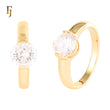 Anillos de tensión Solitario en Oro de 18K, colores baño de Oro de 14K