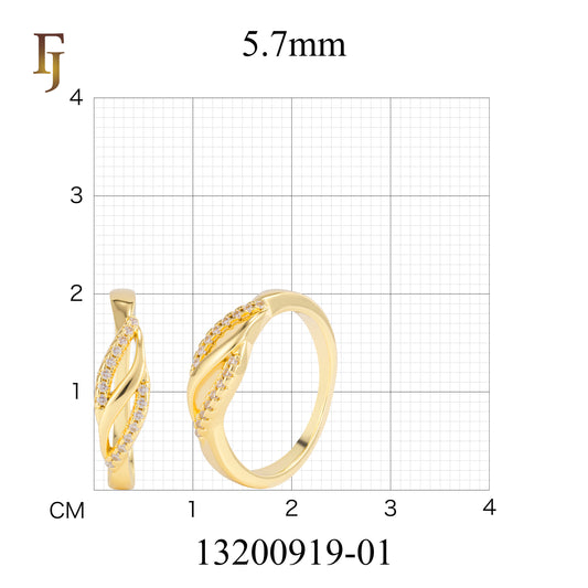 18K ゴールド、14K ゴールド、ローズゴールドメッキカラーのシンプリシティ リング