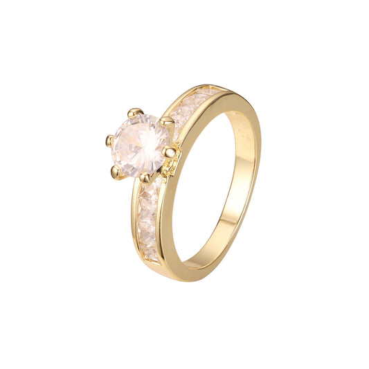 Anillos apilables en colores Oro 18K, Oro Blanco, Baño Oro 14K