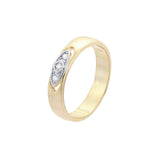 .Anillos solitarios en oro rosa, oro de 14 quilates, chapado en dos tonos