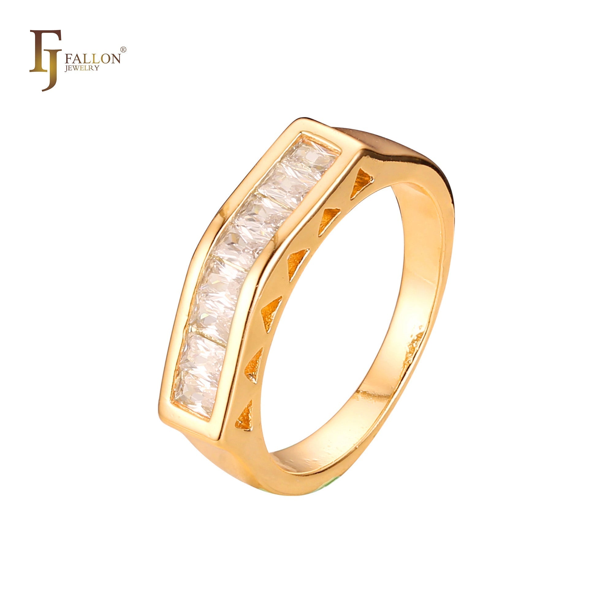 Stapelbare Ringe aus 18-kar?tigem Gold, Wei?gold und 14-kar?tiger Vergoldung
