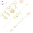 Kleine Charms der Dekoration 14K Gold Armbänder