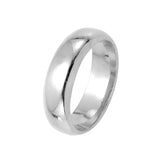 Anillos de boda de 6mm bañados en Oro Blanco, Oro de 14K, Oro de 18K, Oro Rosa