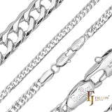 Doble eslabón cubano Oro 14K, Oro 18K, Cadenas Oro Blanco