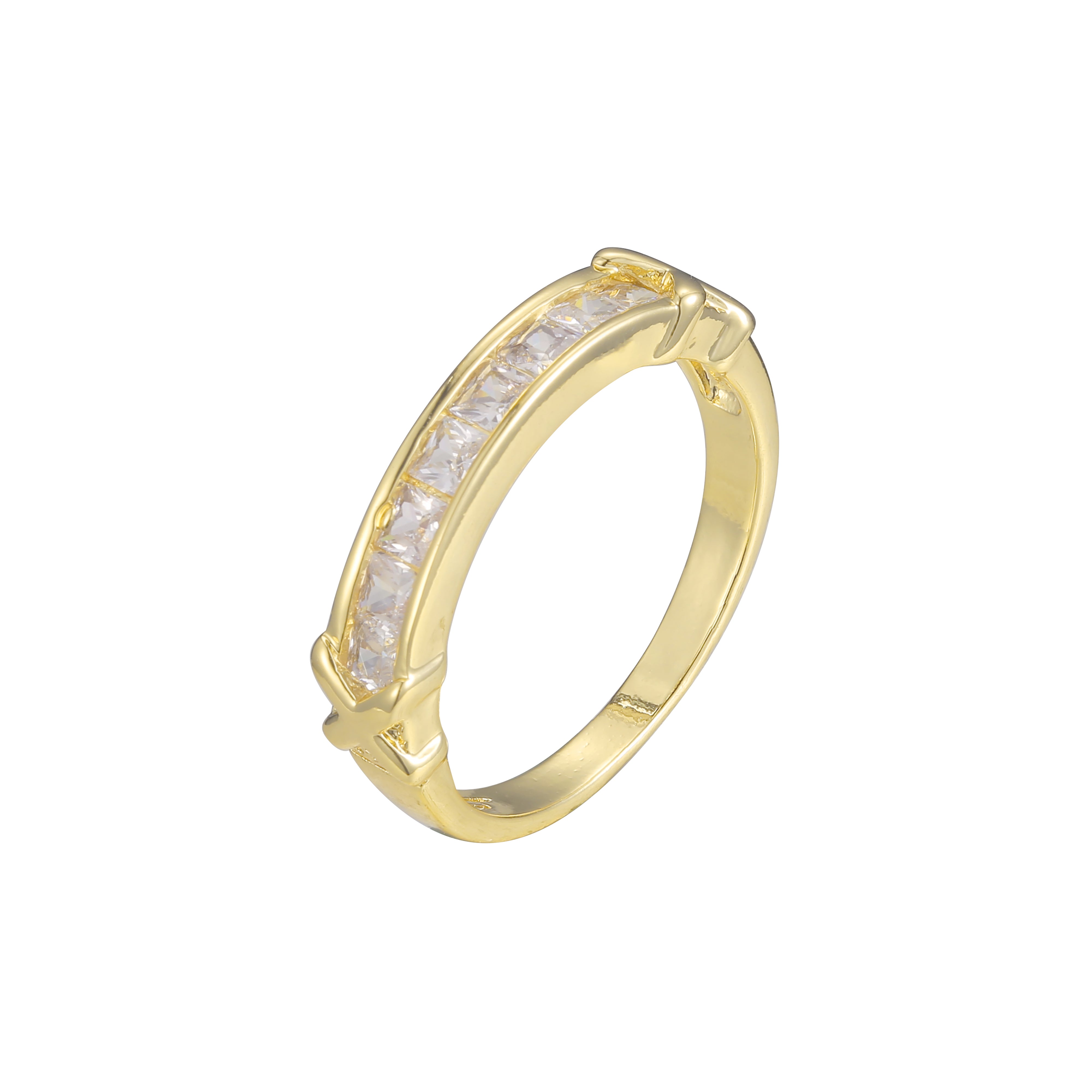 Stackable rings in 18K Gold, White Gold, 14K Gold plating colors