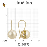 Pendientes de abalorios con gancho de alambre farol en Oro 14K, colores baño de oro rosa