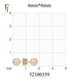 Minimalist Gold Plated Ball Stud Earrings for Daily Wear and Layered Ear Piercing Styles