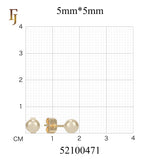 Minimalist Gold Plated Ball Stud Earrings for Daily Wear and Layered Ear Piercing Styles
