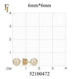 Minimalist Gold Plated Ball Stud Earrings for Daily Wear and Layered Ear Piercing Styles