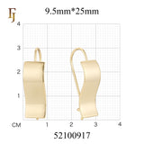 Pendientes de gancho de alambre en Oro 14K, colores de baño de oro rosa.