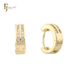 Aretes de racimo de oro de 18 quilates Huggie