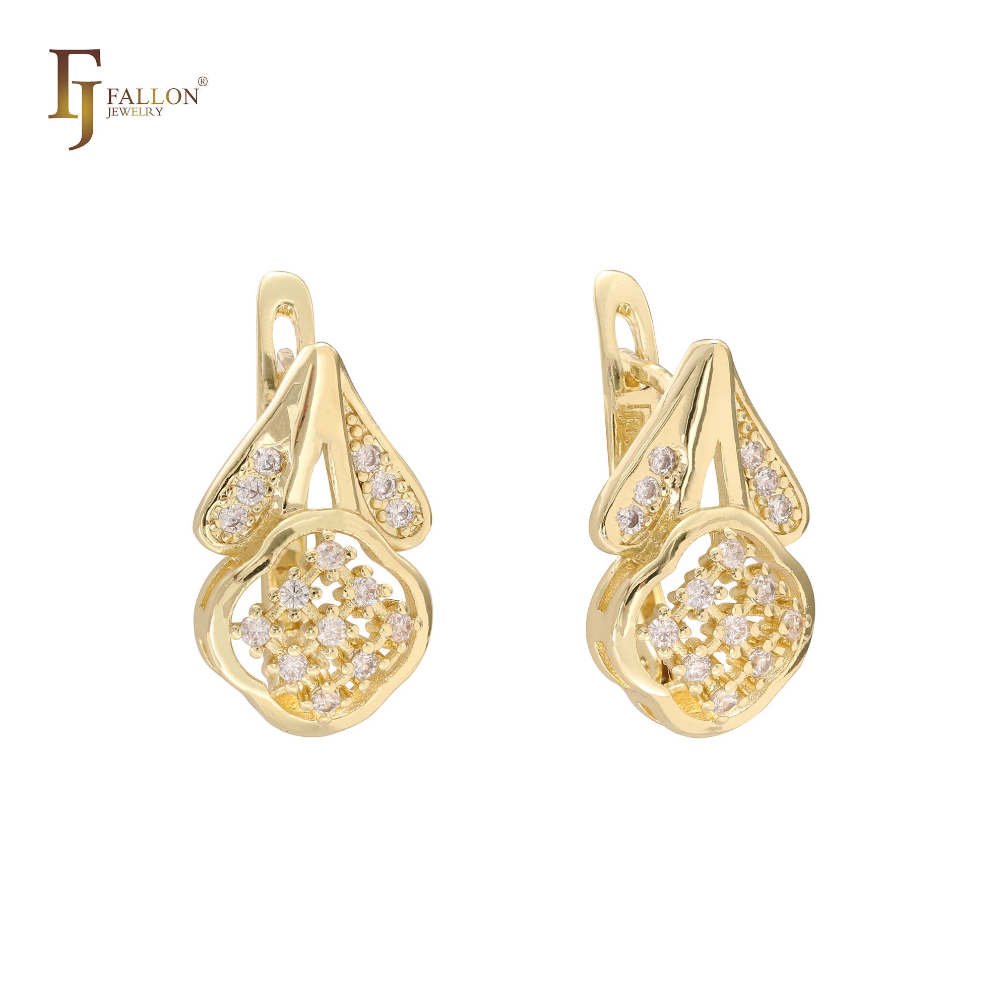 Pendientes de oro de 14 quilates.