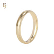 Anillos de boda de 3,5 mm chapados en Oro Blanco, Oro de 14 quilates, Oro de 18 quilates, Oro Rosa