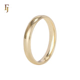 Anillos de boda de 3,5 mm chapados en Oro Blanco, Oro de 14 quilates, Oro de 18 quilates, Oro Rosa