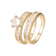 Anillos apilables en colores Oro 18K, Oro Blanco, Baño Oro 14K
