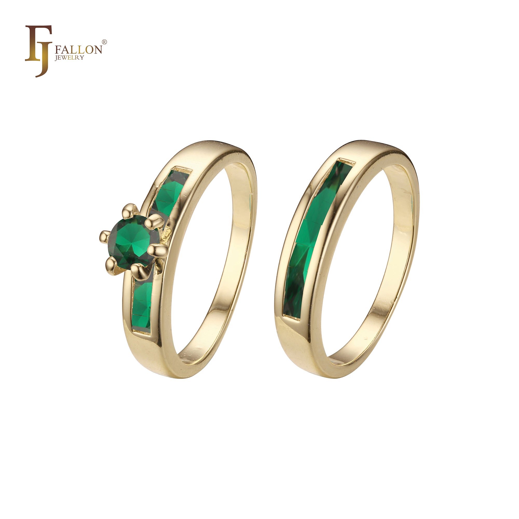 Anillos apilables en colores Oro 18K, Oro Blanco, Baño Oro 14K