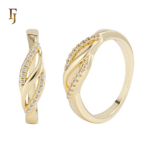 18K ゴールド、14K ゴールド、ローズゴールドメッキカラーのシンプリシティ リング