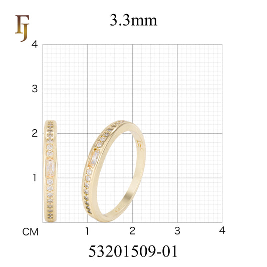 Solitario Alianzas de Boda en Oro Blanco, Oro 14K, Baño en Oro Rosa colores
